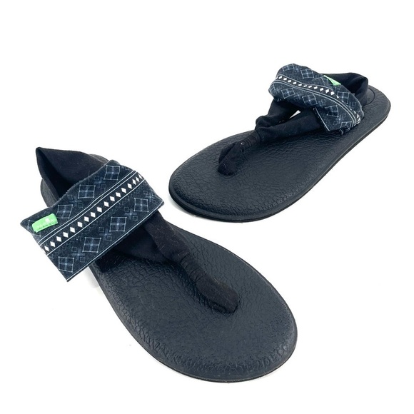 Sanuk Yoga Sling Aztec Printed Flip Flop Comfort Sandals - Picture 1 of 5